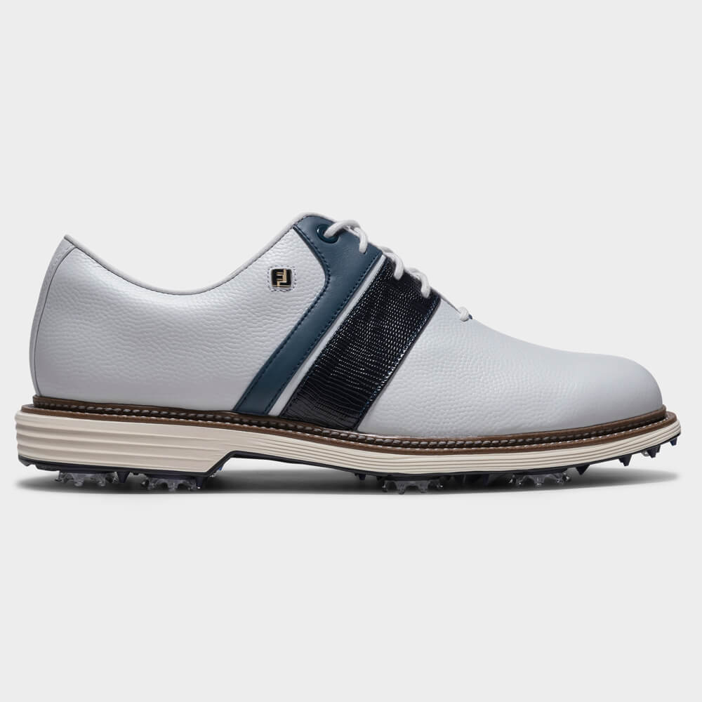 FootJoy Premiere Packard Golf Shoes - White/Navy 54563