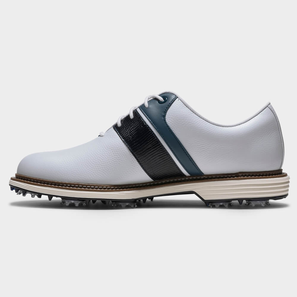 FootJoy Premiere Packard Golf Shoes - White/Navy 54563 - Image 2