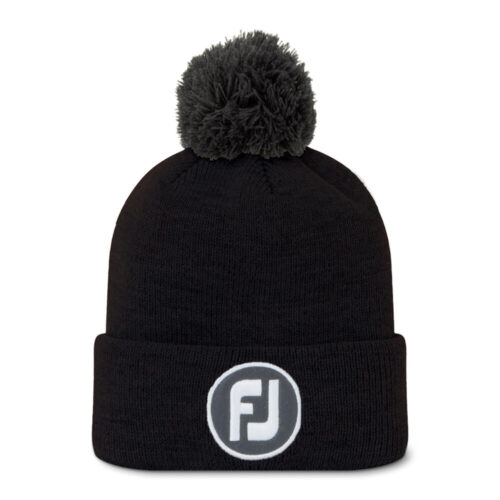 FootJoy Pom Pom Beanie - Black