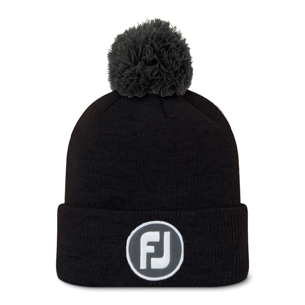 FootJoy Pom Pom Beanie - Black