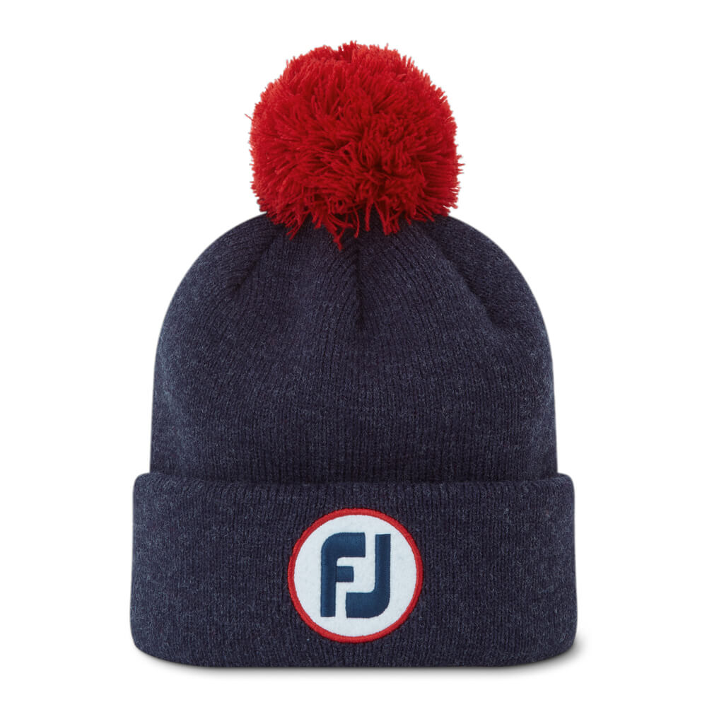 FootJoy Pom Pom Beanie - Navy