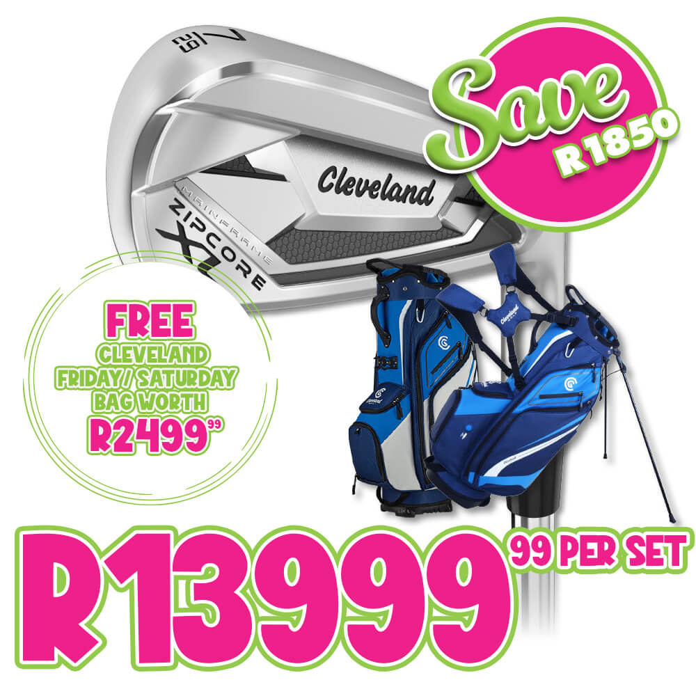Cleveland XL ZipCore Irons + FREE Bag