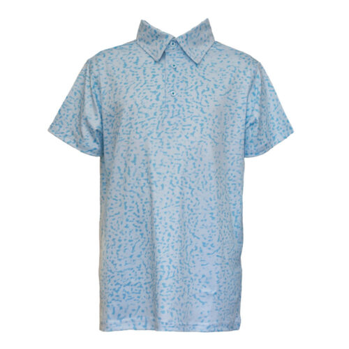 Cross Creek JNR Ripple Shirt - White/Sky Blue