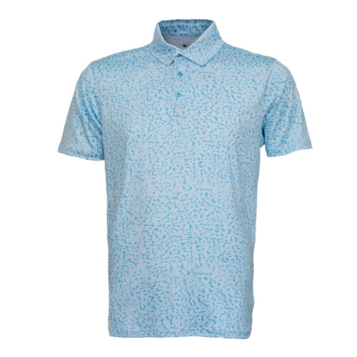 Cross Creek Ripple Shirt - White/Sky Blue