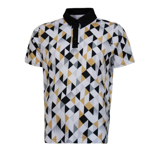 Cross Creek Triangle Shirt - White/Gold/Black