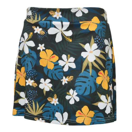 Cross Creek Ladies Flower Skort - Green/Teal