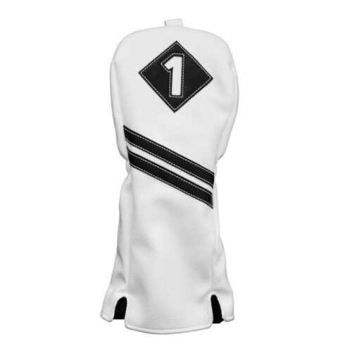 Vintage Driver Cover - White/Black