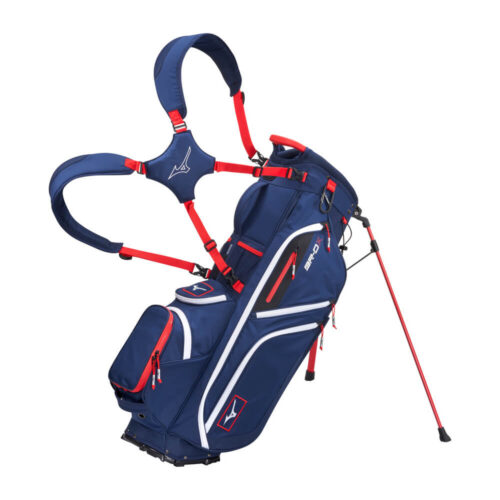Mizuno BR-DX Stand Bag - Navy/Red